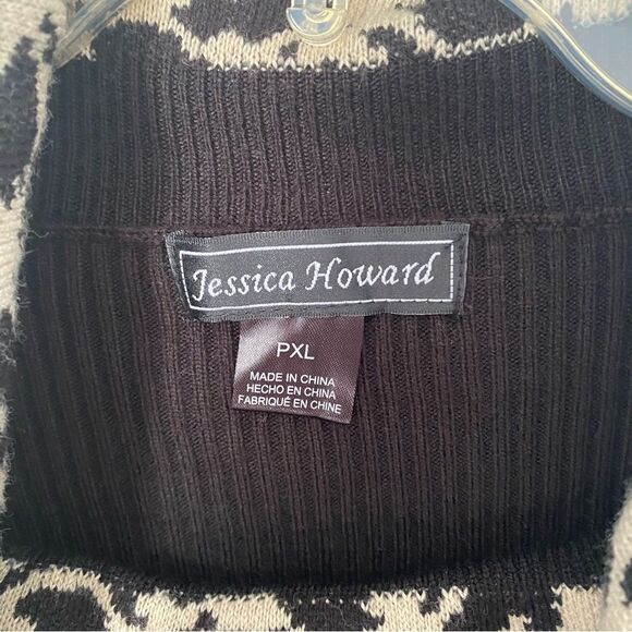 Jessica Howard Petite Women’s Cowl Neck Long Sleeve A Line Sweater Dress PXL - Picture 2 of 3